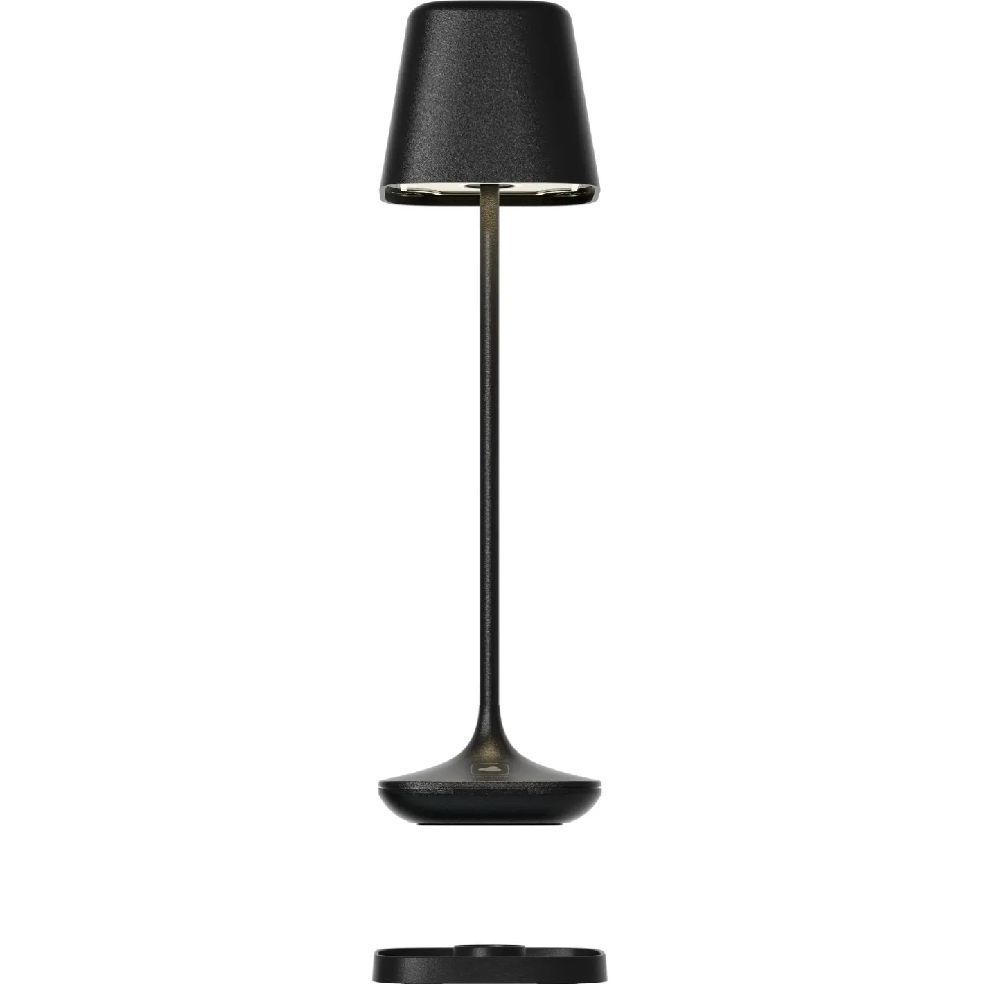 Akku-Tischleuchte CAPRI 25 cm schwarz*LEONARDO Clearance