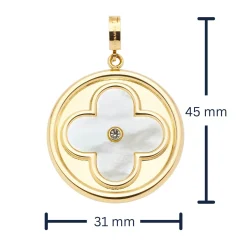 Anhänger HELENA gold Clip & Mix mit persönlicher Gravur*LEONARDO Online
