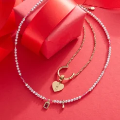 Anhänger JANA gold mit persönlicher Gravur*LEONARDO New