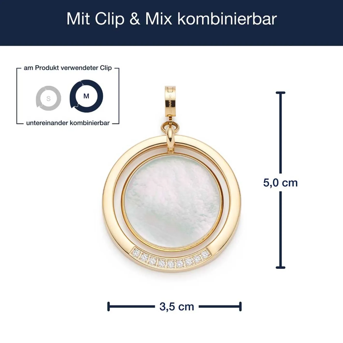 Anhänger MAGDA gold Clip & Mix*LEONARDO New