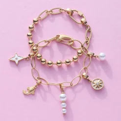 Armband DOTTY gold Clip & Mix*LEONARDO New