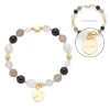 Armband HOPE gold/grau mit persönlicher Gravur*LEONARDO Best