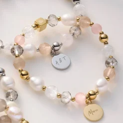 Armband HOPE gold/rose mit persönlicher Gravur*LEONARDO Best