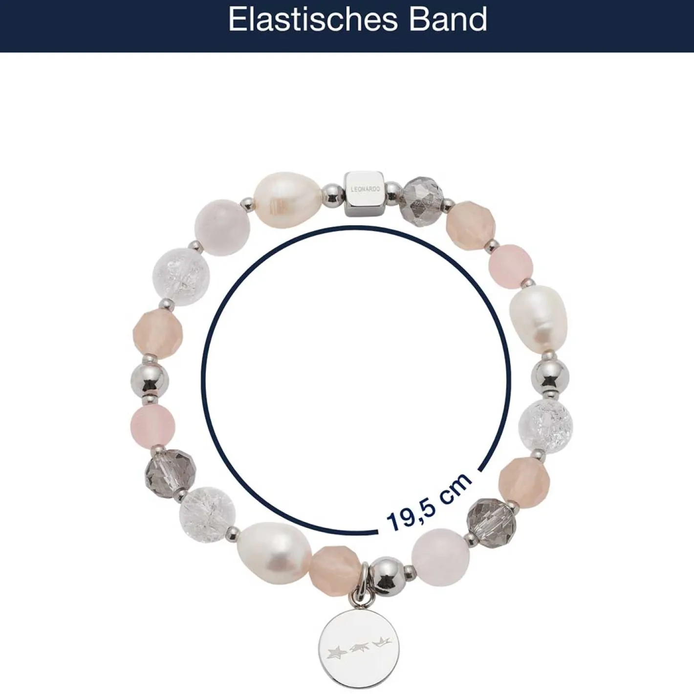 Armband HOPE silber/rose*LEONARDO Best