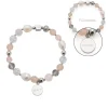 Armband HOPE silber/rose mit persönlicher Gravur*LEONARDO Sale
