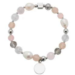 Armband HOPE silber/rose mit persönlicher Gravur*LEONARDO Sale