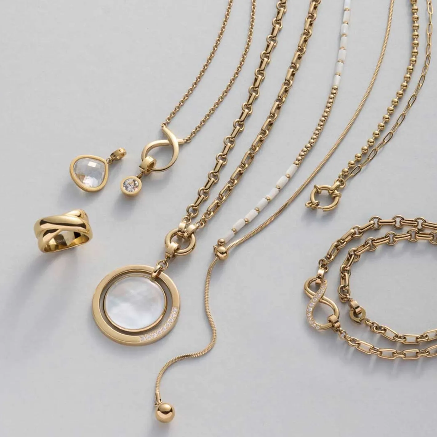 Armband LIZZY gold Clip & Mix*LEONARDO Online