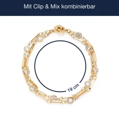Armband REBECCA gold Clip & Mix*LEONARDO New