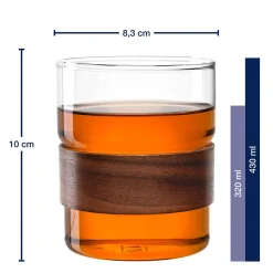 Becher NOVO LEGNO 430 ml 2er Set*LEONARDO