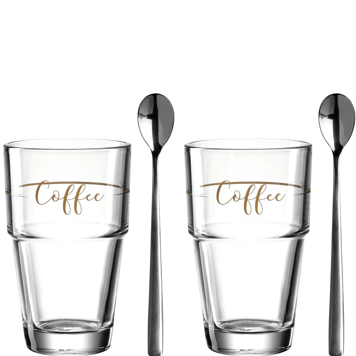 Becherset SOLO 410 ml 'Coffee' 4-teilig*LEONARDO Discount