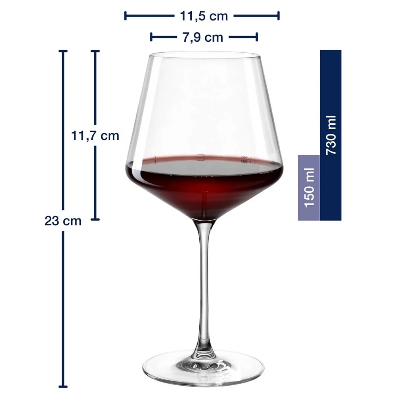 Burgunderglas PUCCINI 730 ml 6er-Set*LEONARDO New