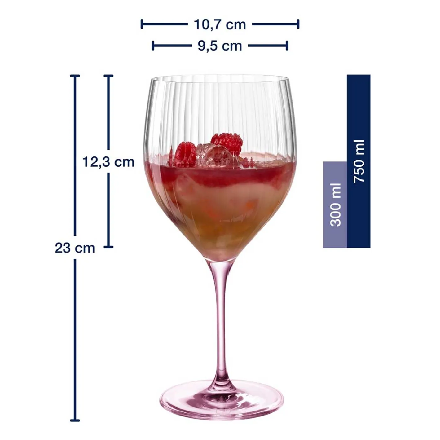 Cocktailglas POESIA 750 ml rosé 6er-Set*LEONARDO Best