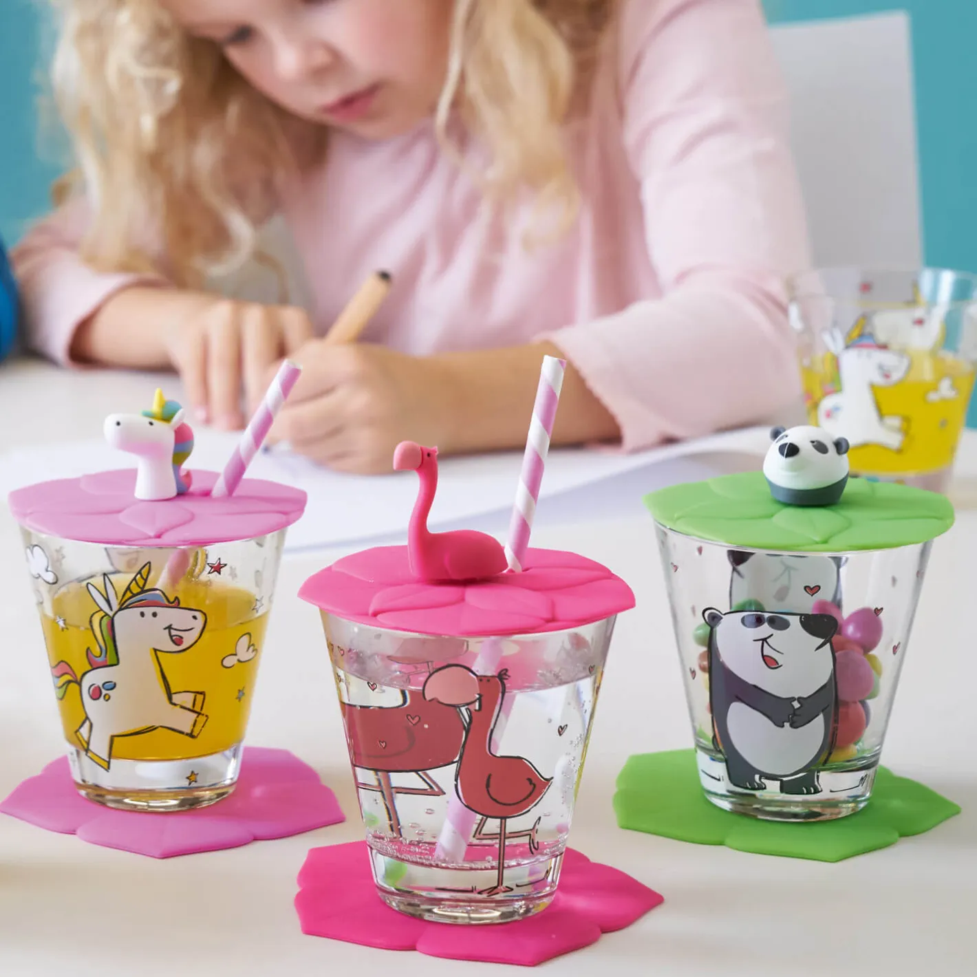 Deckel BAMBINI 9 cm grün Panda*LEONARDO Clearance