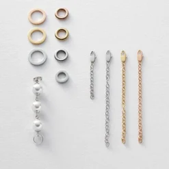 Edelstahlring gold klein flach*LEONARDO Clearance