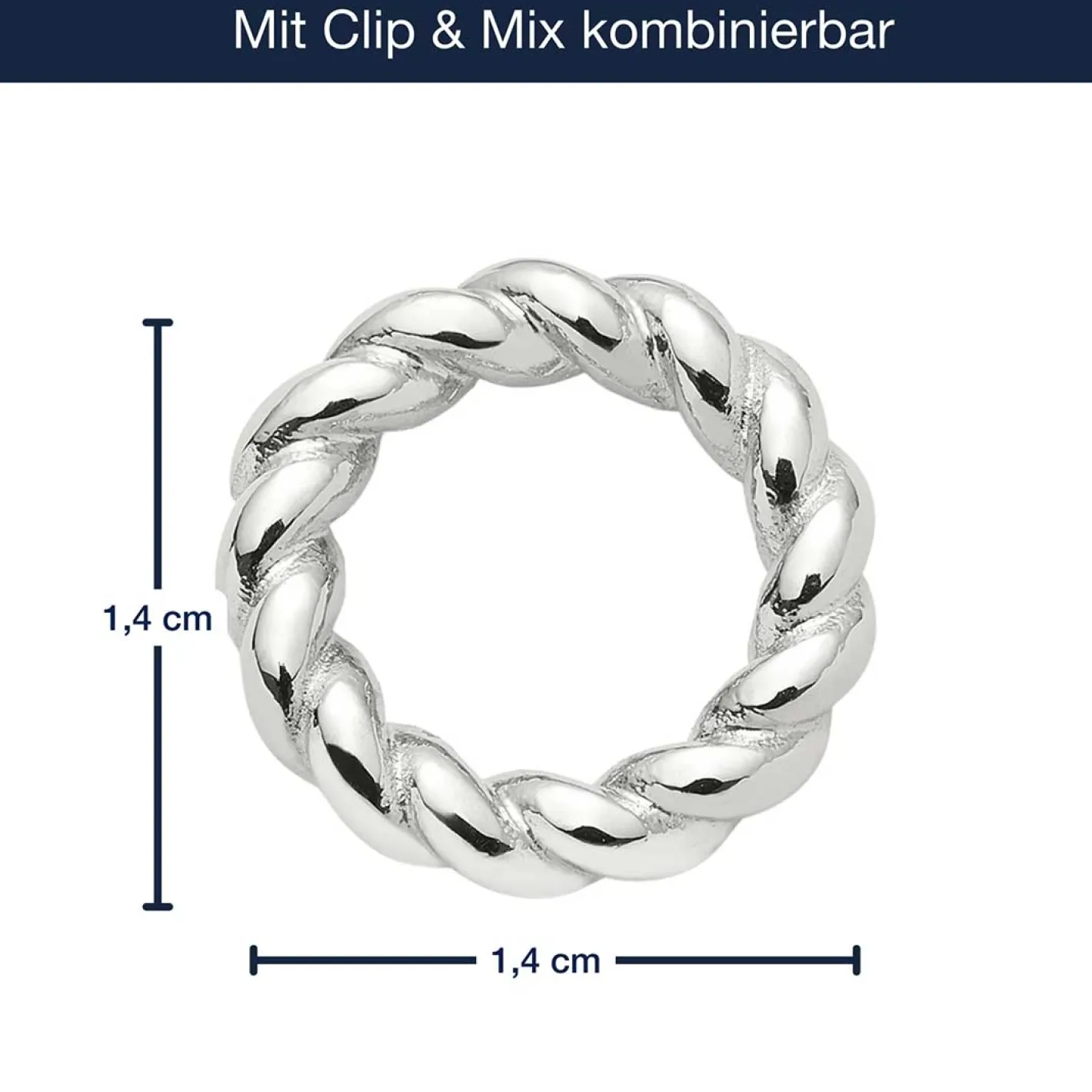 Edelstahlring LIESEL Clip & Mix*LEONARDO Discount