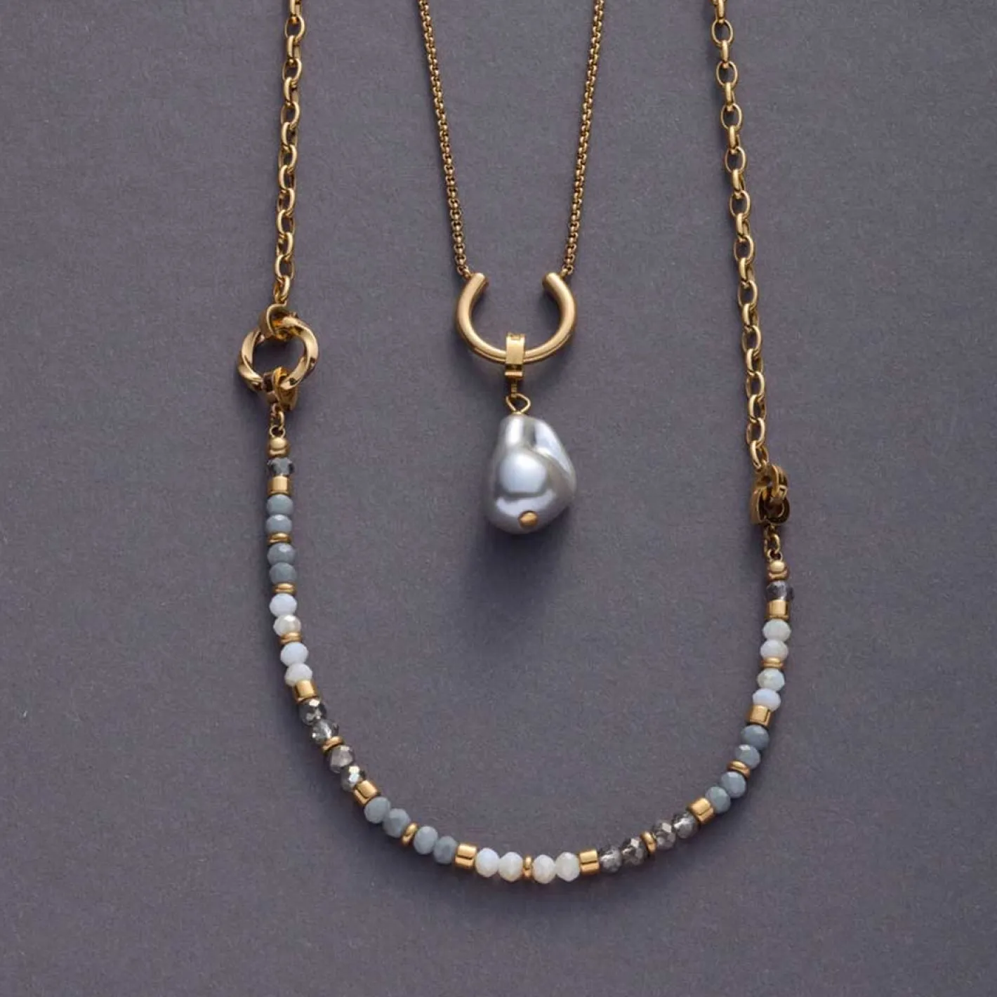 Edelstahlring LOTTI Clip & Mix gold*LEONARDO Sale