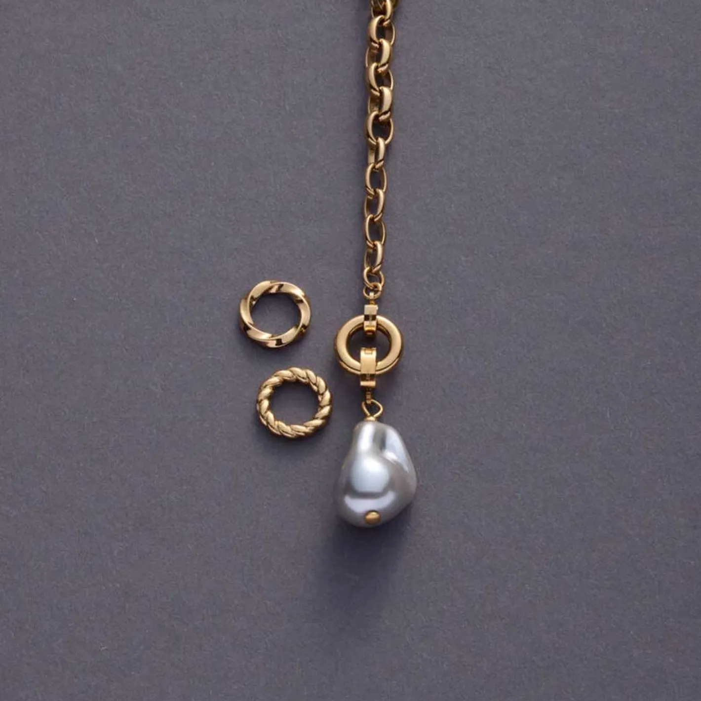 Edelstahlring LOTTI Clip & Mix gold*LEONARDO Sale