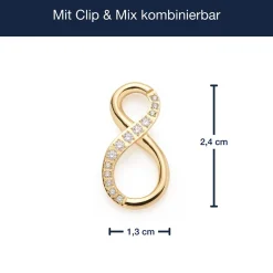 Edelstahlring SENTA gold Clip & Mix*LEONARDO Sale