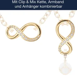 Edelstahlring SENTA gold Clip & Mix*LEONARDO Sale