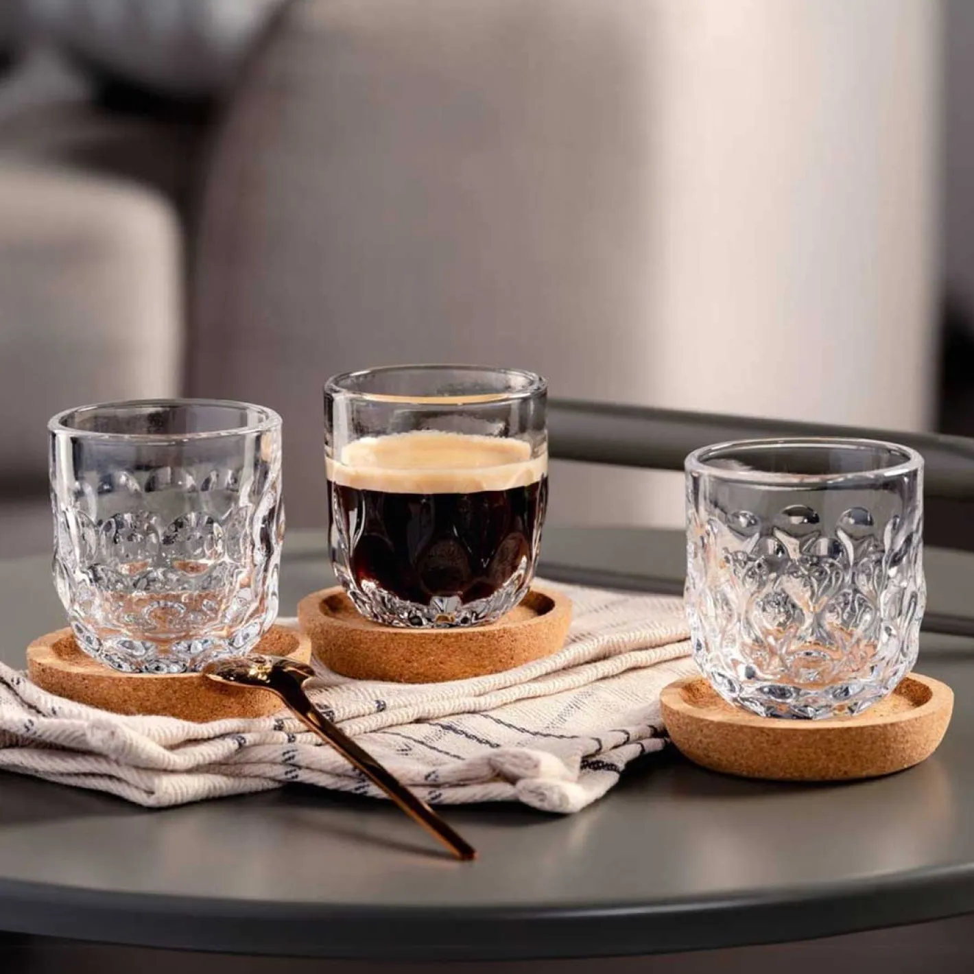 Espressoglas GOCCE 90ml 2. Variante 2er-Set*LEONARDO Hot