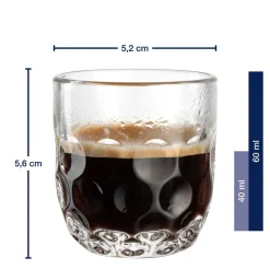 Espressoglas GOCCE 90ml 1. Variante 2er-Set*LEONARDO Outlet