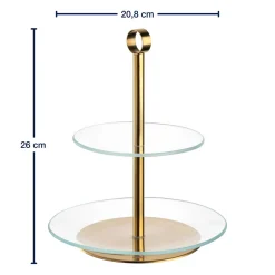 Etagere CENA gold 2-teilig*LEONARDO Online