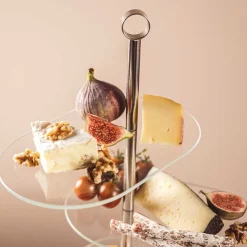 Etagere CENA silber asymetrisch 3-teilig*LEONARDO Clearance