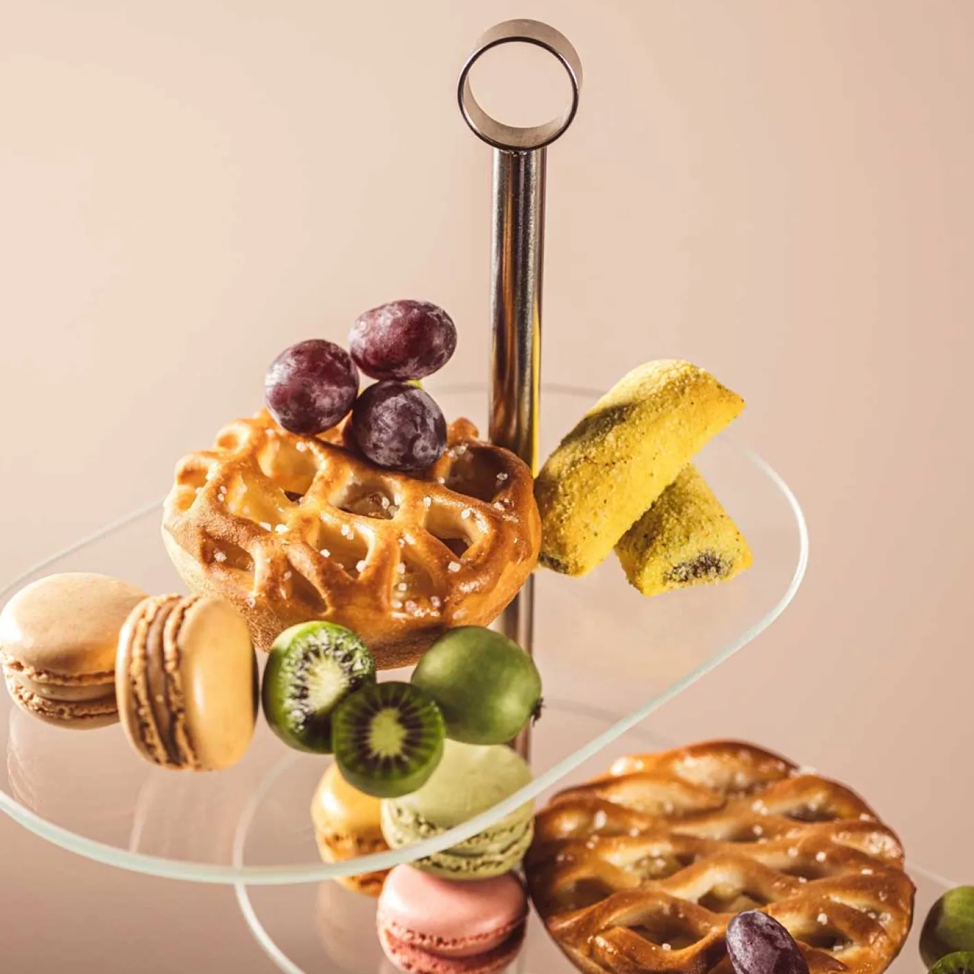 Etagere CENA silber asymetrisch 3-teilig*LEONARDO Clearance