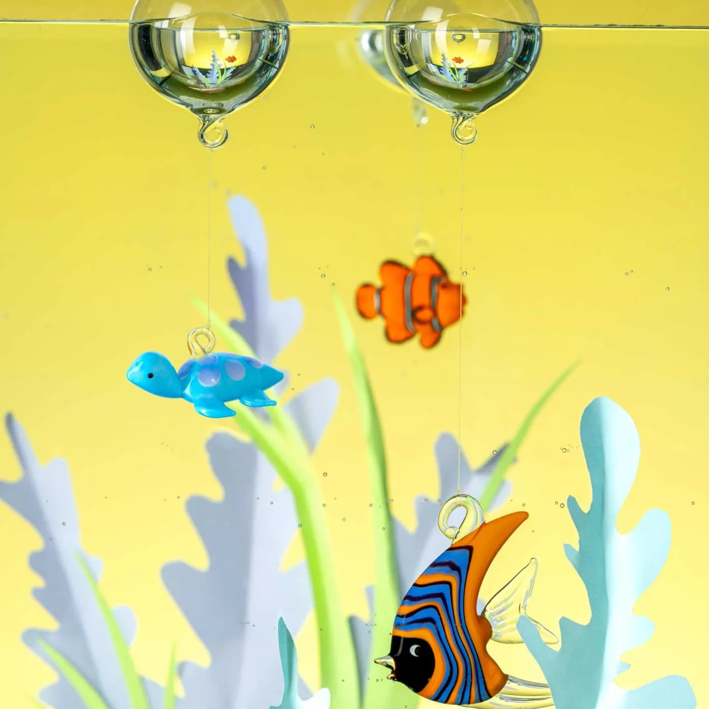 Fisch MARE 6 cm orange/blau*LEONARDO Hot