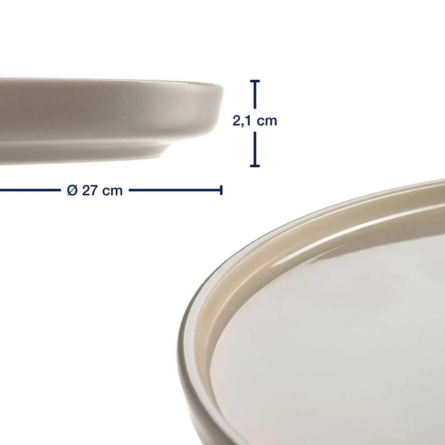 Geschirrset ROMA beige 12-teilig*LEONARDO Clearance