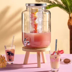 Getränkespendersockel SUCCO beige Holz*LEONARDO Online