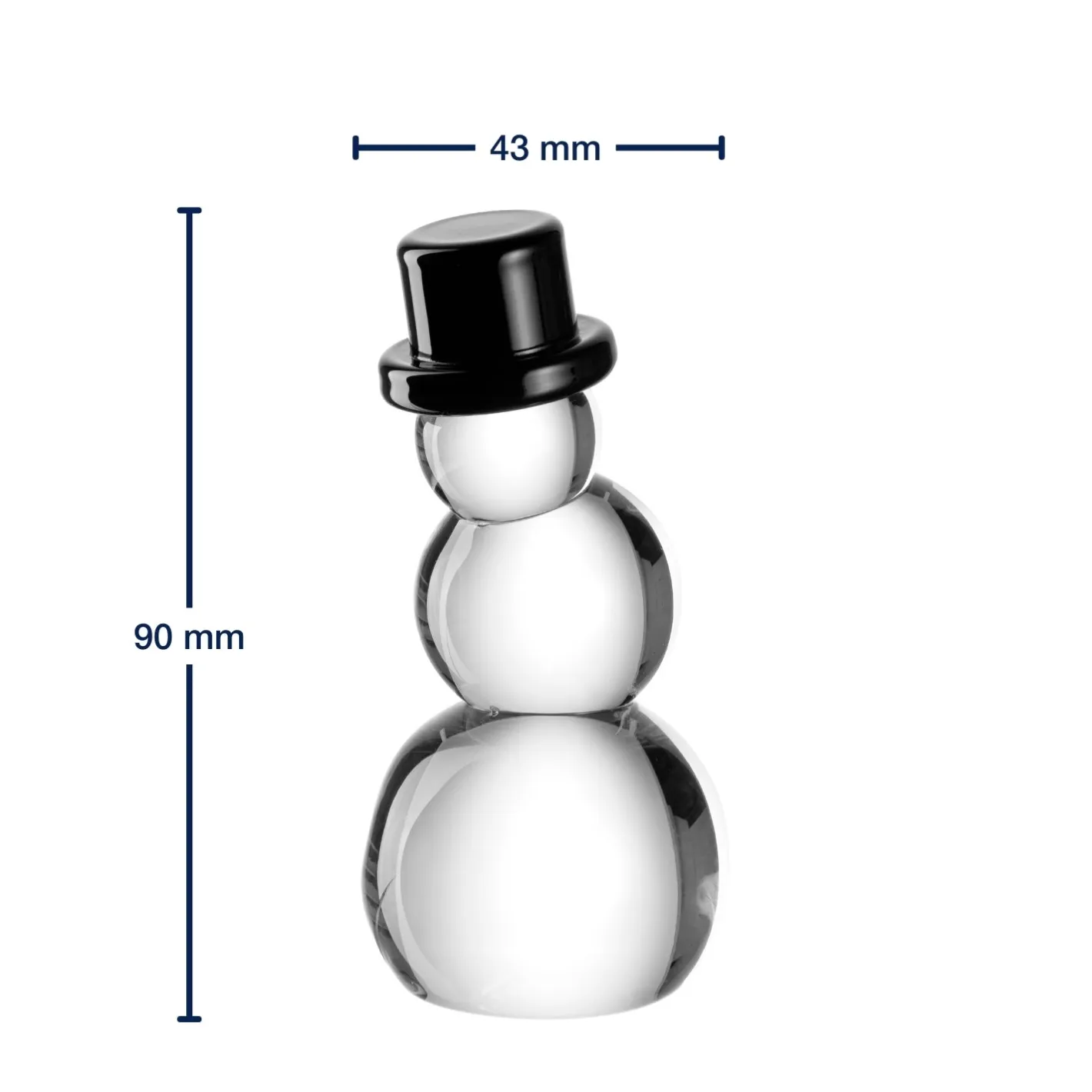 Glas Schneemann 9 cm PABLO*LEONARDO New
