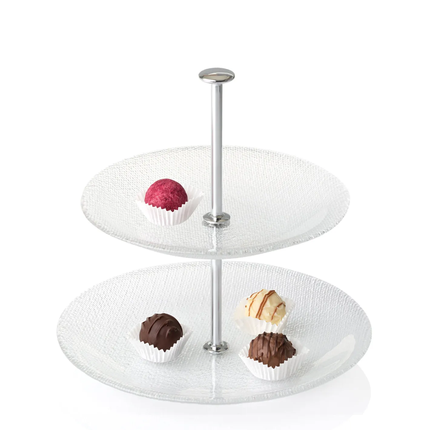 Glas-Etagere PRALINA 2-stöckig*LEONARDO Outlet