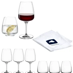 Glasset CESTI 8-teilig + Poliertuch*LEONARDO