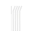 Glastrinkhalme CIAO 23 cm geknickt 4er-Set + Reinigungsbürste*LEONARDO Discount