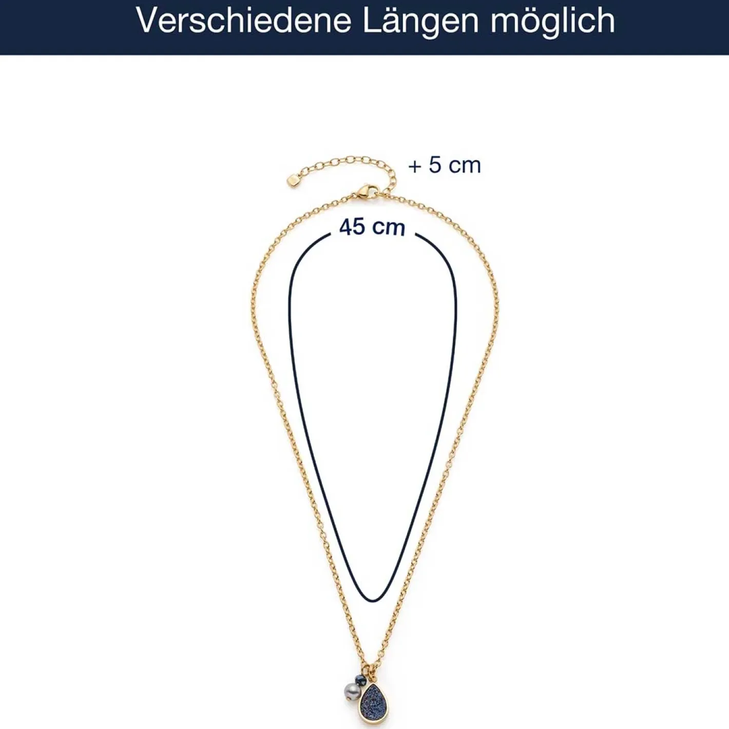 Halskette ALINE 45 cm gold*LEONARDO Online