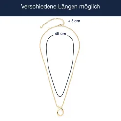 Halskette ANJA 45 cm gold Clip & Mix*LEONARDO Online