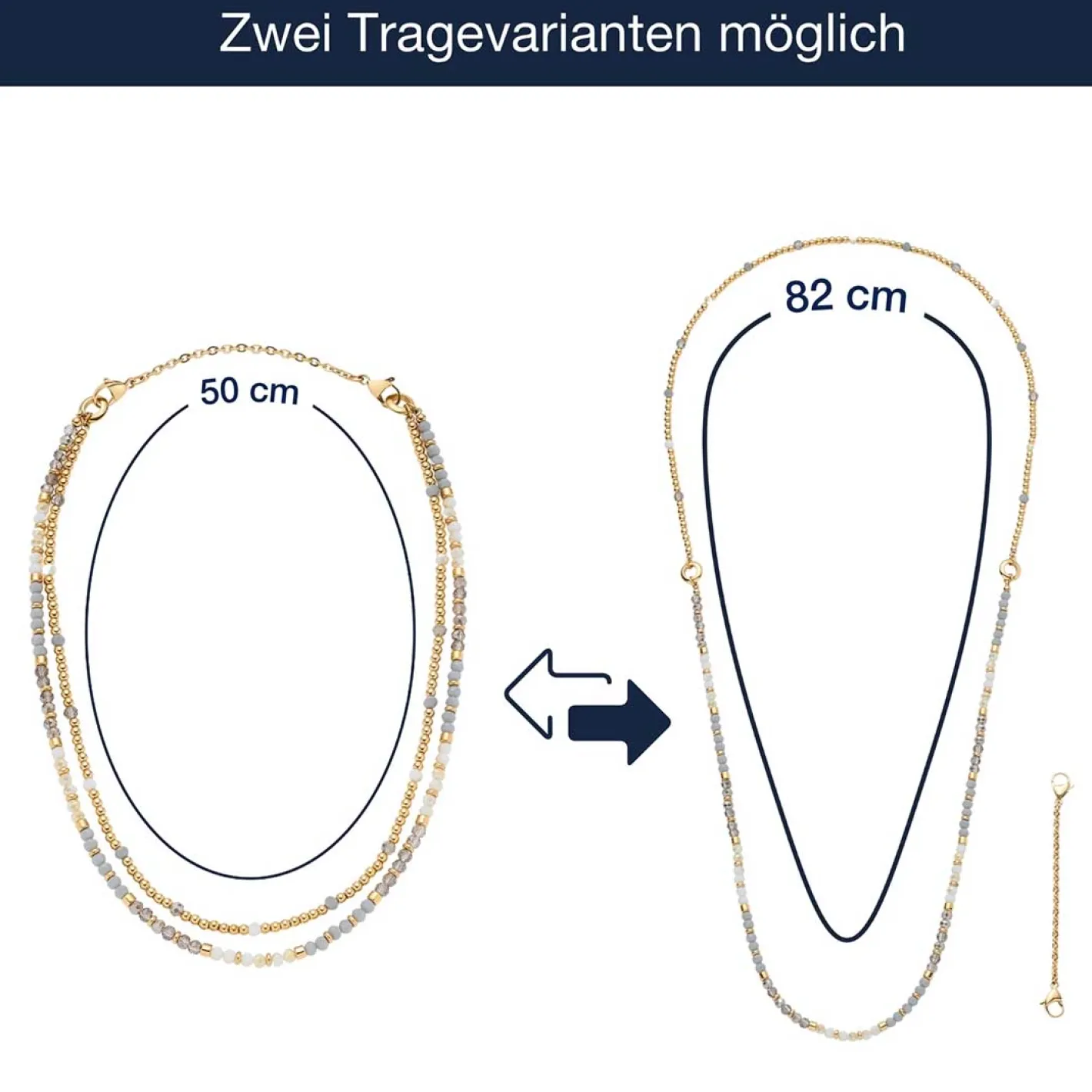 Halskette BERNADETTE 50 cm gold*LEONARDO Best