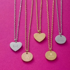 Halskette COLETTA 42 cm silber mit persönlicher Gravur*LEONARDO Discount