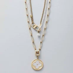 Halskette CONSENZA 70 cm gold Clip & Mix*LEONARDO New