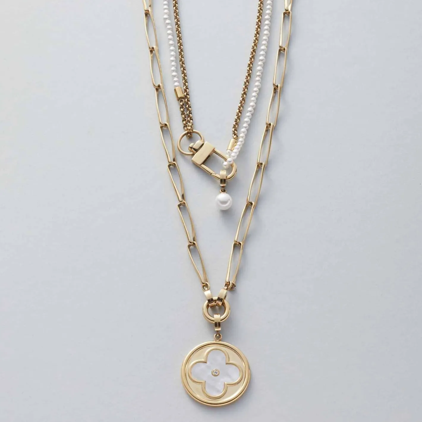 Halskette CONSENZA 70 cm gold Clip & Mix*LEONARDO New