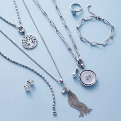 Halskette CONSENZA 70 cm silber Clip & Mix*LEONARDO Clearance