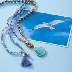 Halskette DONNA 80 cm blau Sommer*LEONARDO Outlet