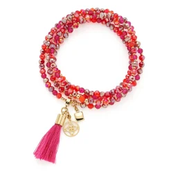 Halskette DONNA 80 cm pink Sommer*LEONARDO