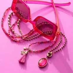 Halskette DONNA 80 cm pink Sommer*LEONARDO