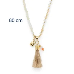 Halskette DONNA 80 cm sand Sommer*LEONARDO New