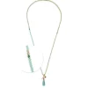 Halskette DONNA 80 cm türkis Sommer*LEONARDO Discount