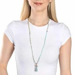 Halskette DONNA 80 cm türkis Sommer*LEONARDO Discount