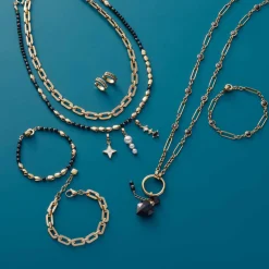 Halskette DORINA 45 cm gold Clip & Mix*LEONARDO New