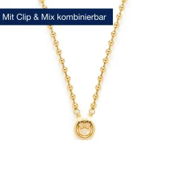 Halskette DOTTY 60 cm gold Clip & Mix*LEONARDO Hot